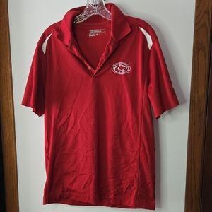 Nike Red Polo Shirt with White Details